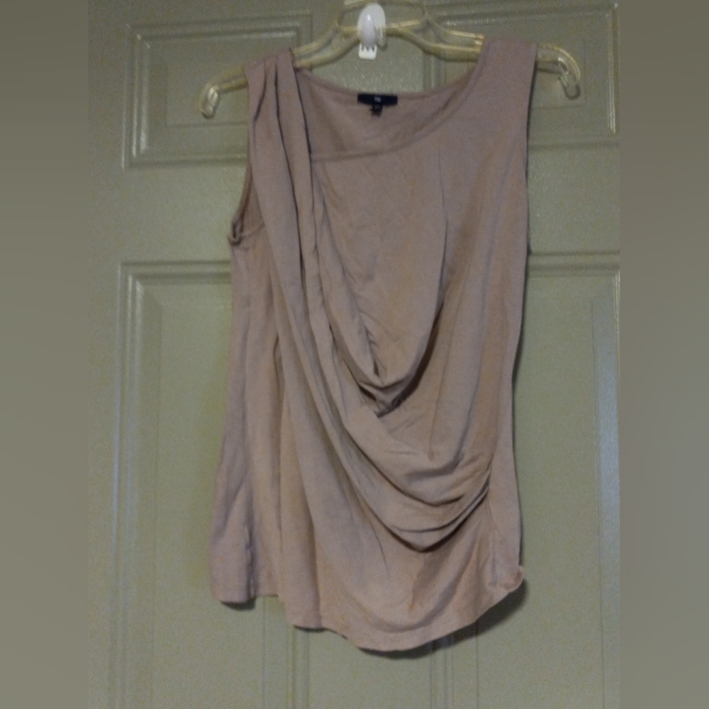 Gap Woman Top Sleeveless Plaid Crossline  Size S